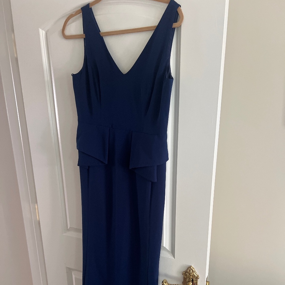 Aidan Mattox Navy Evening Gown